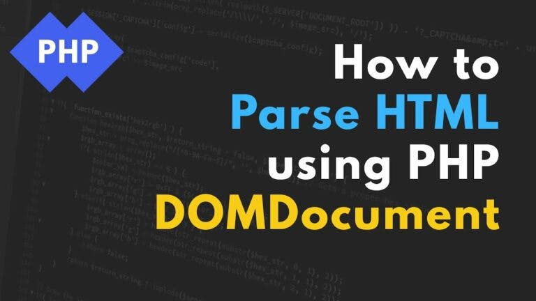 How to Parse HTML using PHP Native Classes
